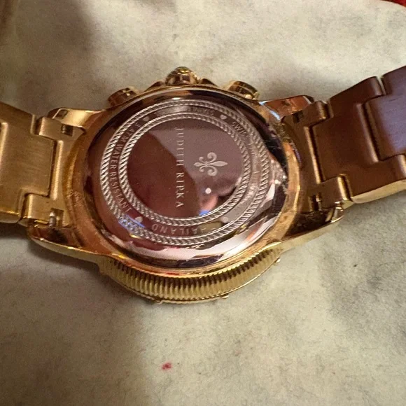 COPY - Judith Ripka Gold and Pink mother of pearl Women's Watch - Picture 9 of 9